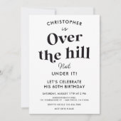 Grappig over de heuvel elke leeftijd verjaardagsfe kaart (Voorkant)