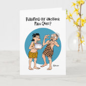 Grappig "Over de heuvel" Kaart (Gele Bloem)