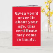 Grappig over de heuvel van de verjaardag kaart (Gele Bloem)