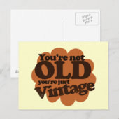 Grappig over de heuvel verjaardag briefkaart (Voorkant / Achterkant)