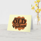 Grappig over de heuvel verjaardag kaart (Gele Bloem)