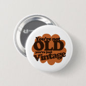 Grappig over de heuvel verjaardag ronde button 5,7 cm (Voorkant /achterkant)