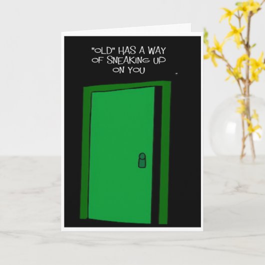 Grappig over de verjaardagswens van Hill Kaart (Gele Bloem)