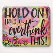 Grappig Over Denker Quote  Bloemroze Muismat (Voorkant)