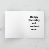 Grappig Over The Hill Humor Verjaardag Kaart (Binnen)
