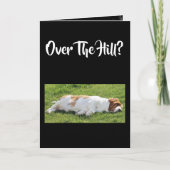 Grappig "Over The Hill" Verjaardag Kaart W / Basse (Voorkant)