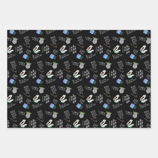 Grappig over the Hill Wrapping Paper (Voorkant 2)