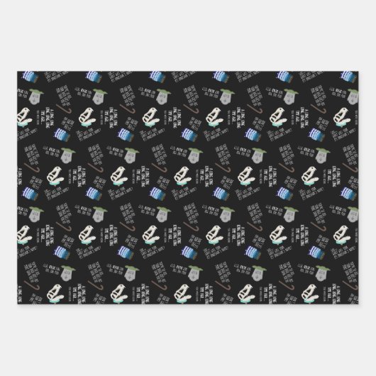 Grappig over the Hill Wrapping Paper (Voorkant)