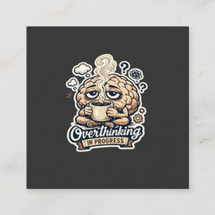 Grappig Overdenken In Uitvoering T-Shirt Herkenb Informatiekaartje
