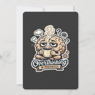 Grappig Overdenken In Uitvoering T-Shirt Herkenb Kaart