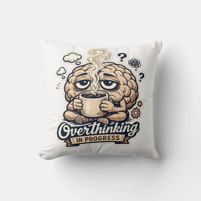 Grappig Overdenken In Uitvoering T-Shirt | Herkenb Kussen (Voorkant)