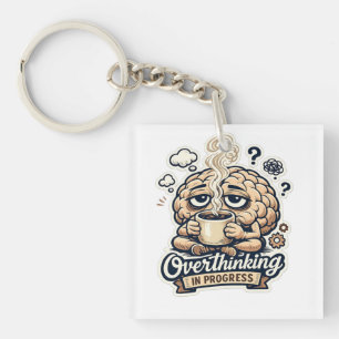 Grappig Overdenken In Uitvoering T-Shirt Herkenb Sleutelhanger