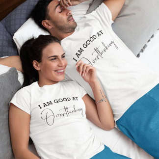 Grappig overdenken minimalistisch  t-shirt
