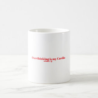 Grappig Overdenkende Citaat Typografie Ontwerp Koffiemok
