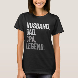 Grappig overhemd echtgenoot vader cpa Certified Pu T-shirt