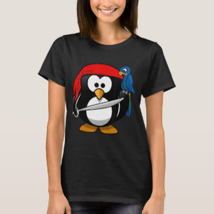 Grappig Overhemd met Pirate Penguin Animal Comic C T-shirt