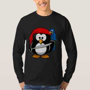 Grappig Overhemd met Pirate Penguin Animal Comic C T-shirt