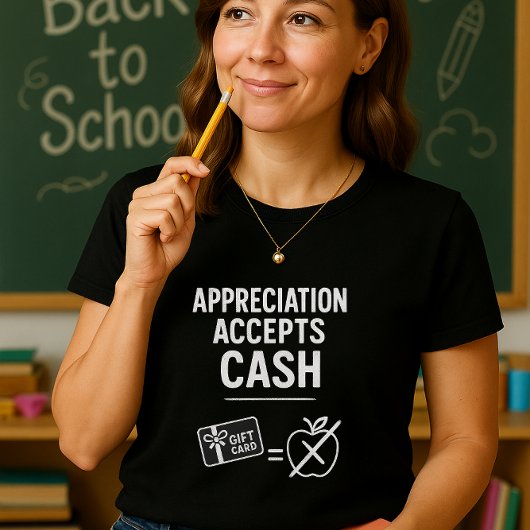 Grappig overhemd voor leraren; waardering acceptee t-shirt