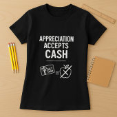 Grappig overhemd voor leraren; waardering acceptee t-shirt
