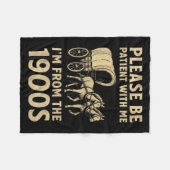 Grappig overhemd voor papa Mannen vrouwen im uit 1 Fleece Deken (Voorkant (Horizontaal))