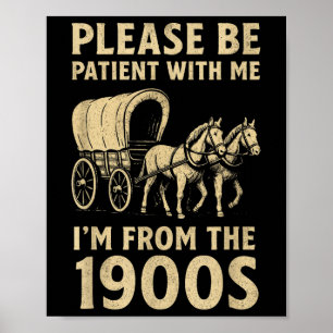 Grappig overhemd voor papa Mannen vrouwen im uit 1 Poster