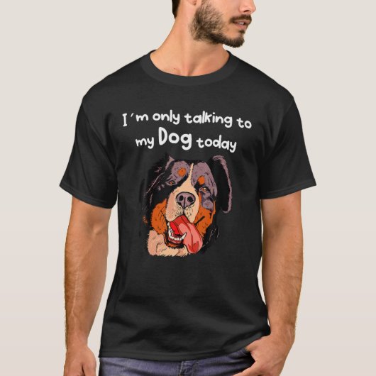Grappig overleg met mijn hond Face T-shirt (Voorkant)