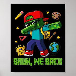 Grappig Oversized Ontwerp Ck Naar School Poster