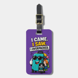 Grappig Overvol Bagagelabel