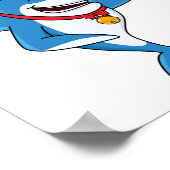 Grappig overzicht van de cartoon van de kersthaai (Hoek)