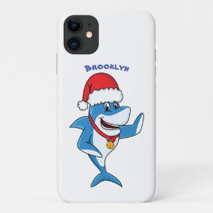 Grappig overzicht van de cartoon van de kersthaai Case-Mate iPhone case