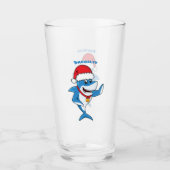 Grappig overzicht van de cartoon van de kersthaai glas (Voorkant)
