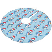 Grappig overzicht van de cartoon van de kersthaai kerstboom rok (Gekanteld)