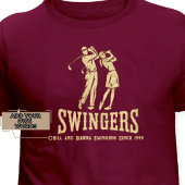 Grappig paar aangepaste Golf Gift Matching T-shirt