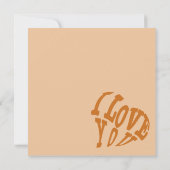 Grappig paar leeuwen valentijnen kaart (Achterkant)