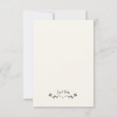 Grappig paar minimale verloving uitnodiging (Achterkant)