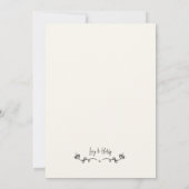 Grappig paar minimale verloving uitnodiging (Achterkant)