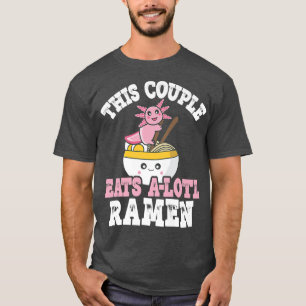 Grappig paar ramen die dit paar gebruiken eet een t-shirt