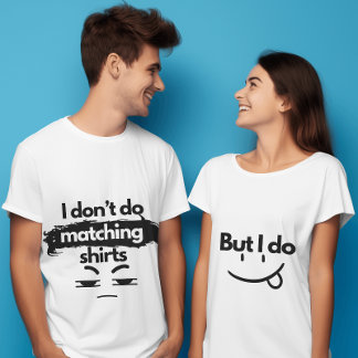 Grappig paar Shirt bijpassende Mannen
