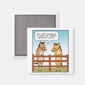 Grappig Paard aan Watermagneet Magneet (Voorkant / Achterkant)