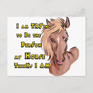 Grappig Paard Briefkaart