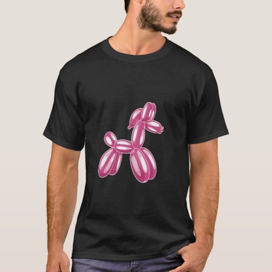 Grappig Paard Eenvoudig, Ballon ontwerp T-shirt (Voorkant)