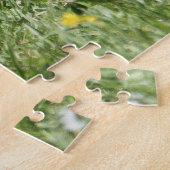 Grappig Paard glimlachend in het grasveld Legpuzzel (Zijkant)