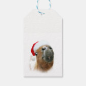 Grappig paard Kerstmis Cadeaulabel (Achterkant)