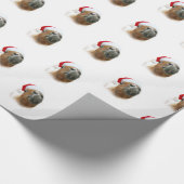 Grappig paard Kerstmis Cadeaupapier (Hoek)