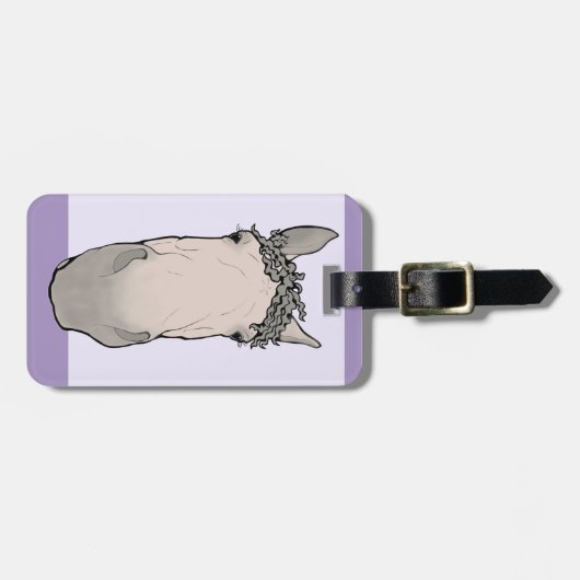Grappig Paard Liefhebber Cadeau Snoet Bagagelabel (Voorkant horizontaal)