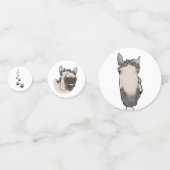 Grappig Paard Liefhebber Cadeau Whimsical Huis Paa Confetti (Voorkanten)