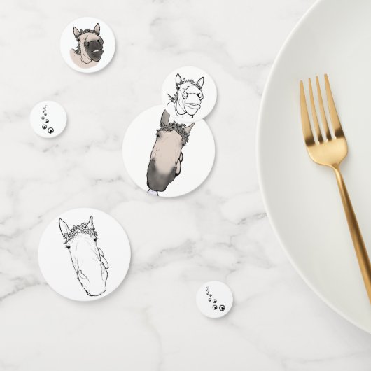 Grappig Paard Liefhebber Cadeau Whimsical Huis Paa Confetti (Groep)
