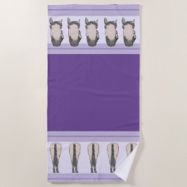 Grappig Paard Liefhebber Decoratie Cadeau 5 Billen Strandlaken