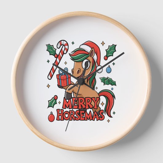 Grappig Paard Merry Horsemas (Voorkant)