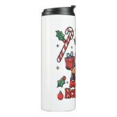 Grappig Paard Merry Horsemas Thermosbeker (Gedraaid links)